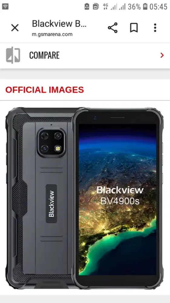 HP outdoor Dari Blackview seri Bv4900s minus LCD Dan Backdoor