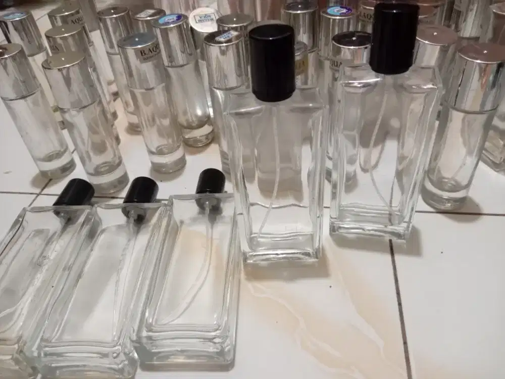 Jual botol minyak wangi ukuran 100ml bekas pribadi