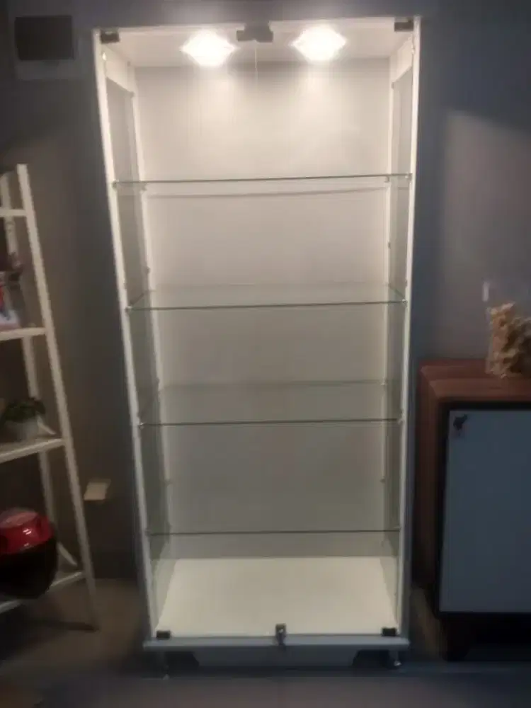 BISA COD LEMARI HIAS KACA LEMARI PAJANGAN 2 PINTU FULL PUTIH