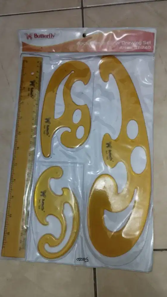 Mal Wayang / Penggaris Kurva Butterfly