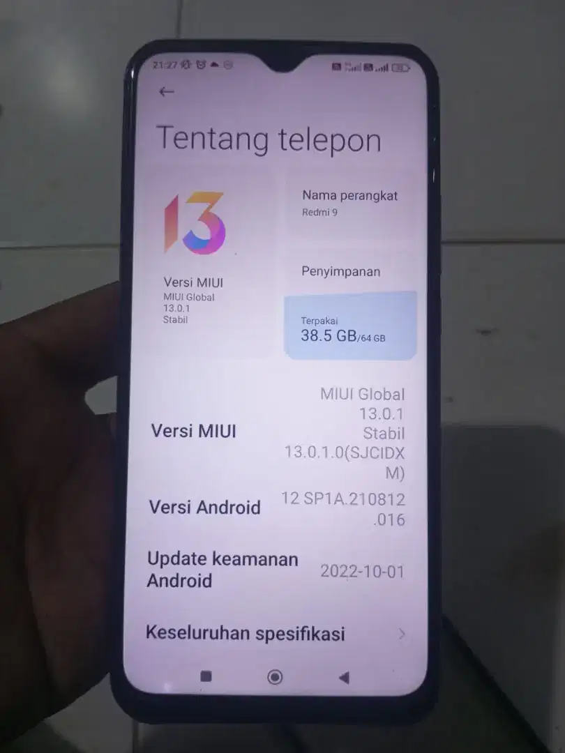 Redmi 9 ram 4+1/64gb