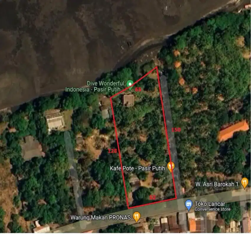 Dijual Tanah SHM Akses Pantai Dekat Pasir Putih Situbondo,Cocok Resort