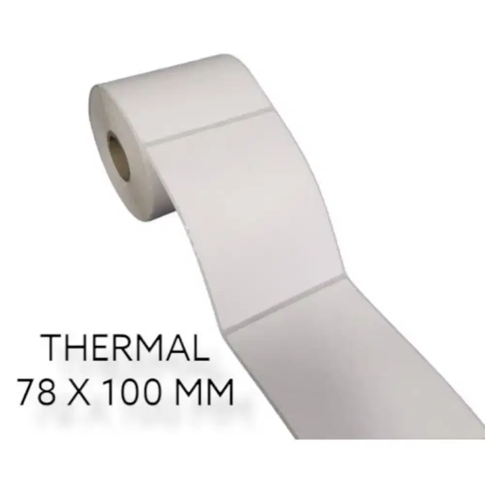 KERTAS THERMAL 100 X 150MM ISI 500PCS/ROLL LABEL THERMAL BARCODE A6
