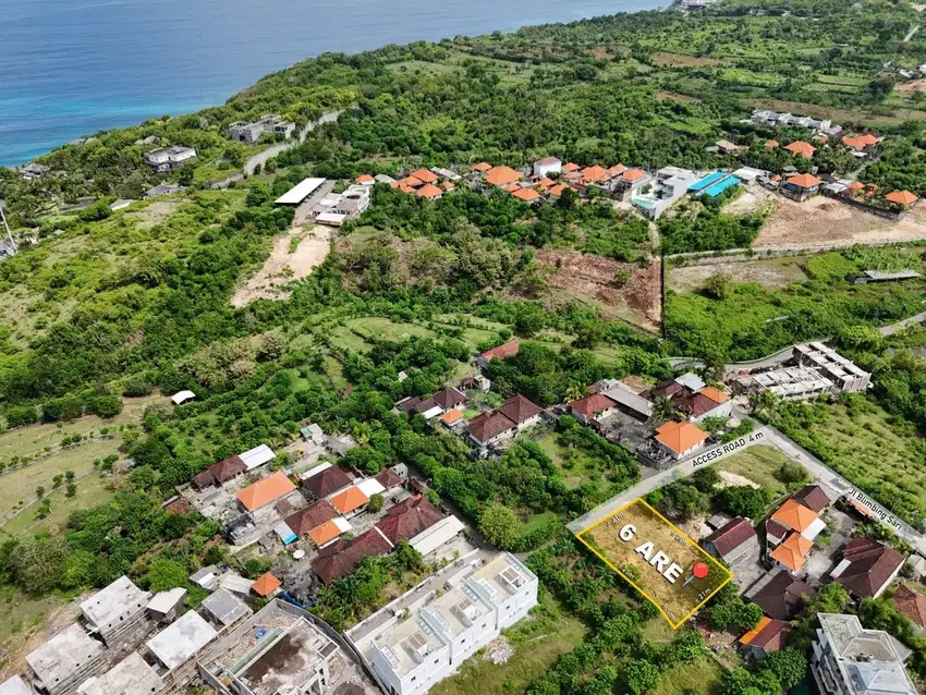 Land for Sale Ocean view Good access in Melasti, Ungasan