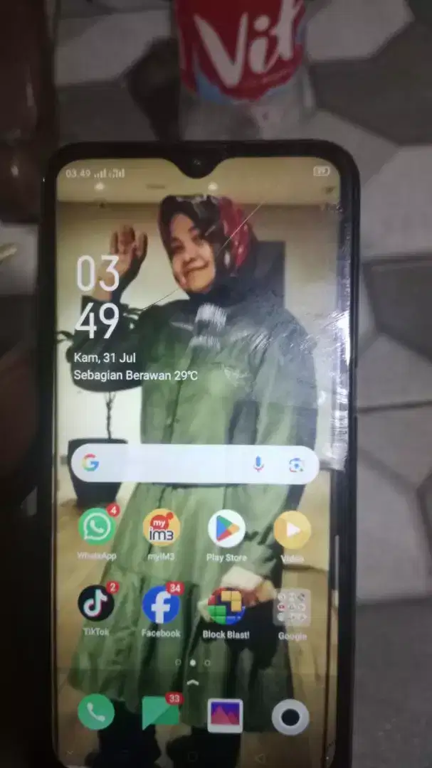 Di jual hp second Oppo A1k bisa nego