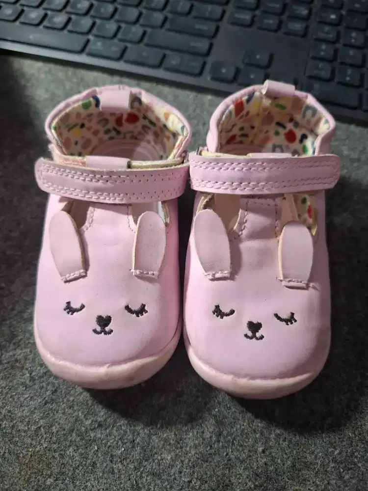 Mothercare Pink Bunny Crawler Shoes Sepatu Bayi Perempuan