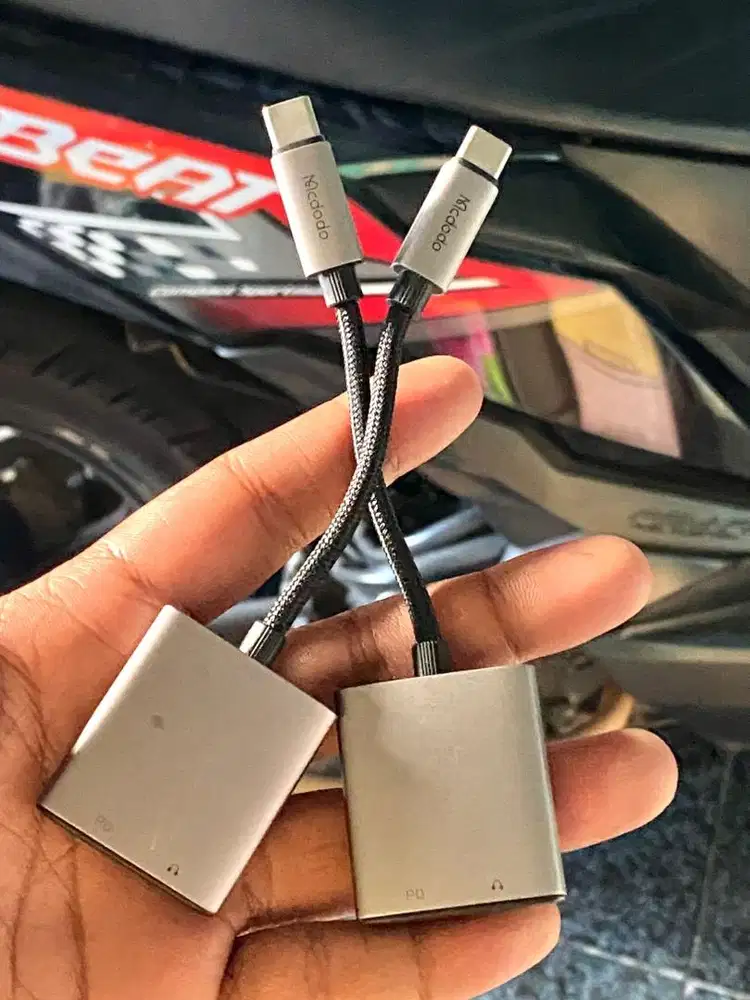 Converter Splitter Mcdodo Type C to Jack 3,5mm Call open mic