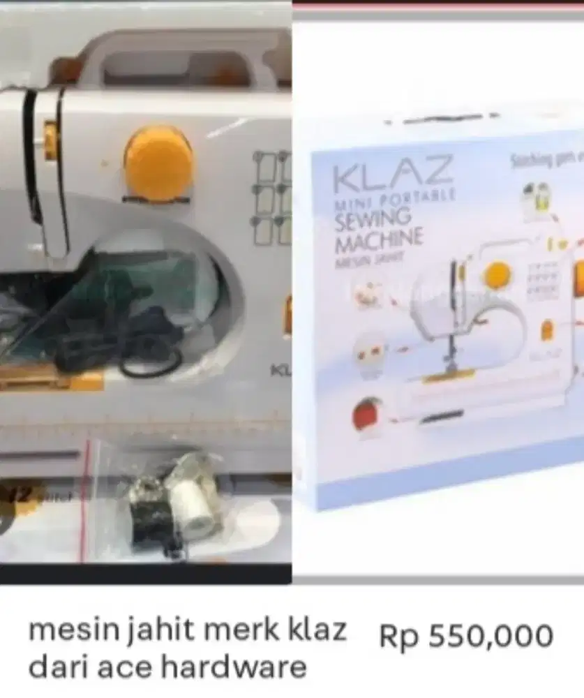 Mesin Jahit Klaz dari ice hardware