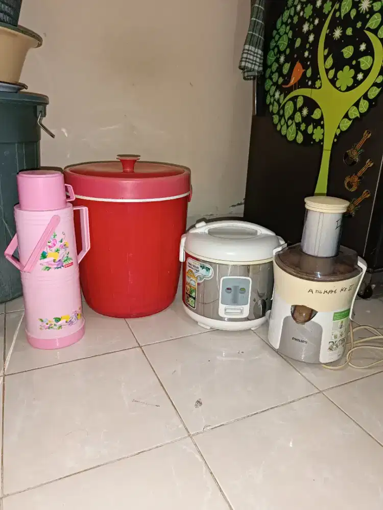 Rice Cooker Sanken, Juicer Phillips, Thermos Nasi/Es, Thermos Panas