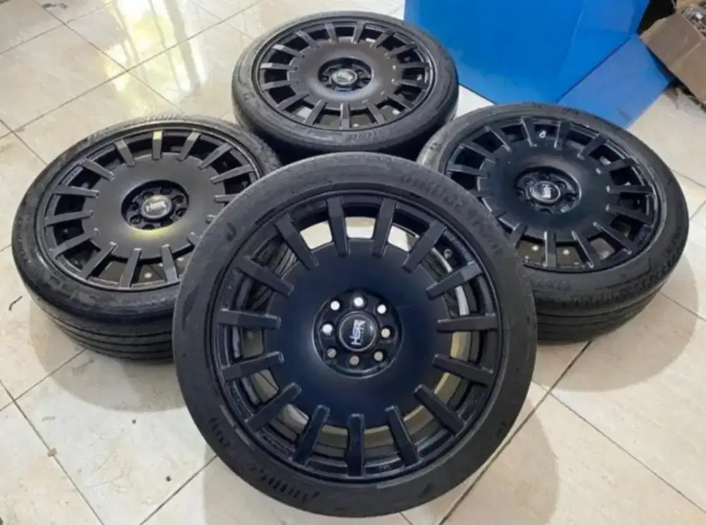 Velg rally 5pcs ring 17 lebar 7 double pcd 114/100 bonus ban