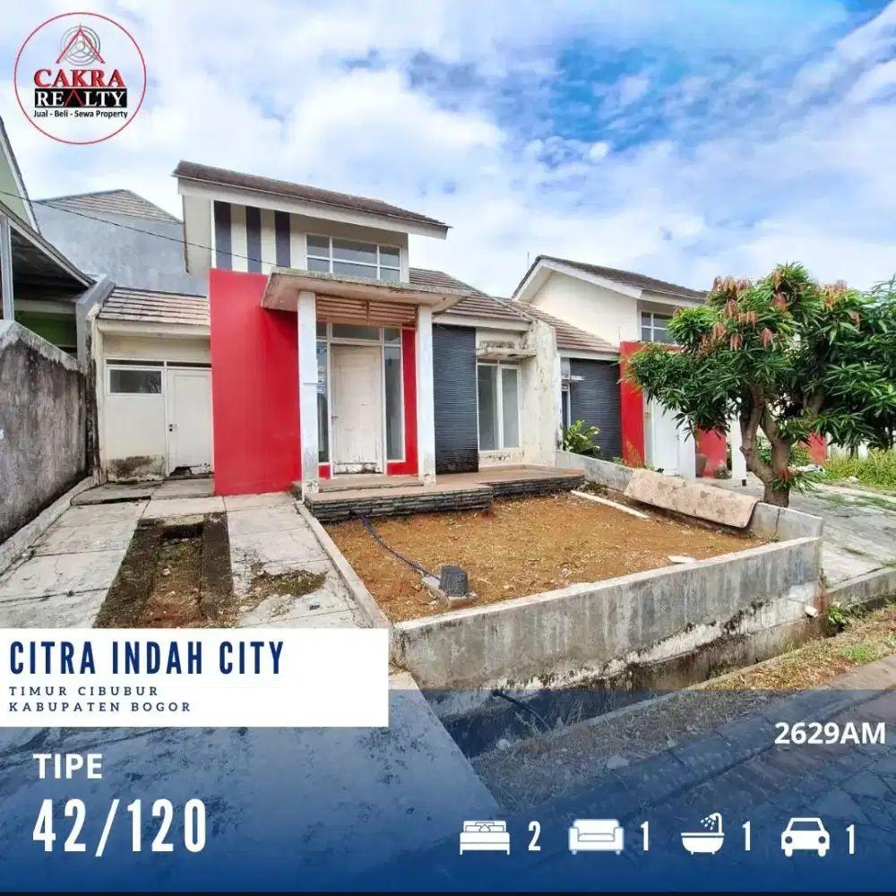 Rumah RE Gold Murah Luas Tanah 120m di Citra Indah City