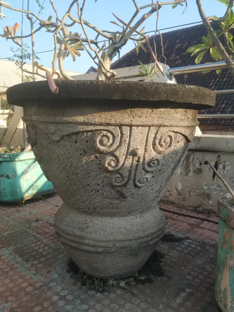 POT BUNGA SEMEN UKIRAN  jumbo