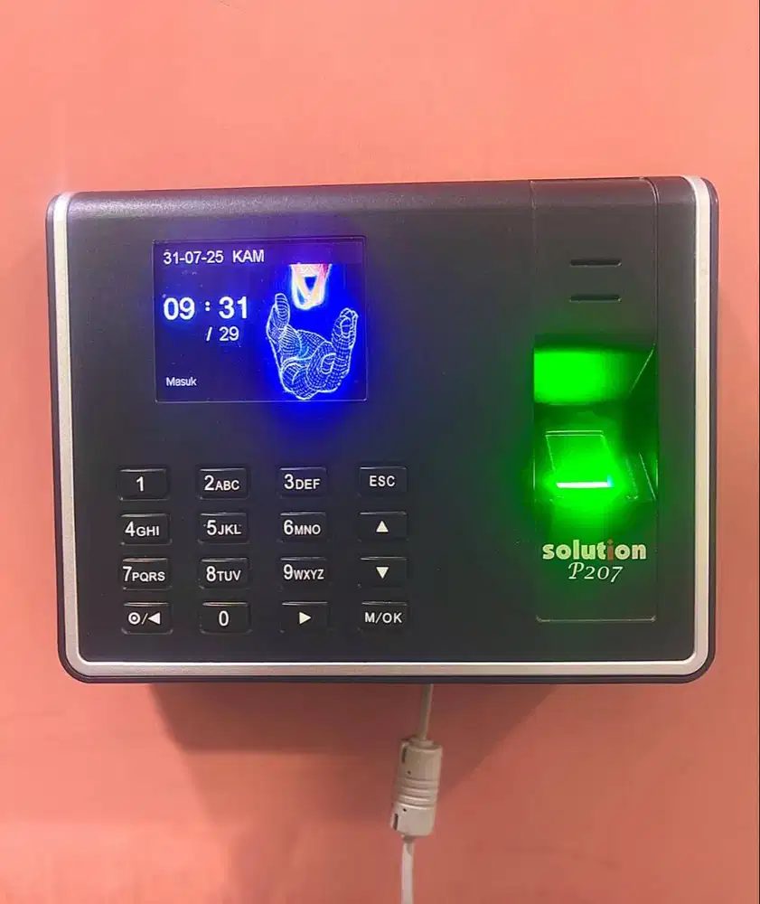 DIJUAL CEPAT! Mesin Absensi Sidik Jari SOLUTION P207 – Kondisi MULUS