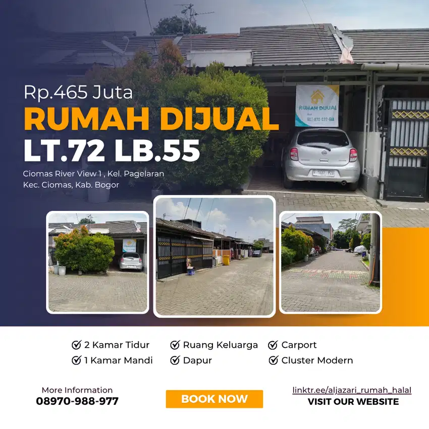 Dijual Murah Rumah Tinggal Ciomas River View