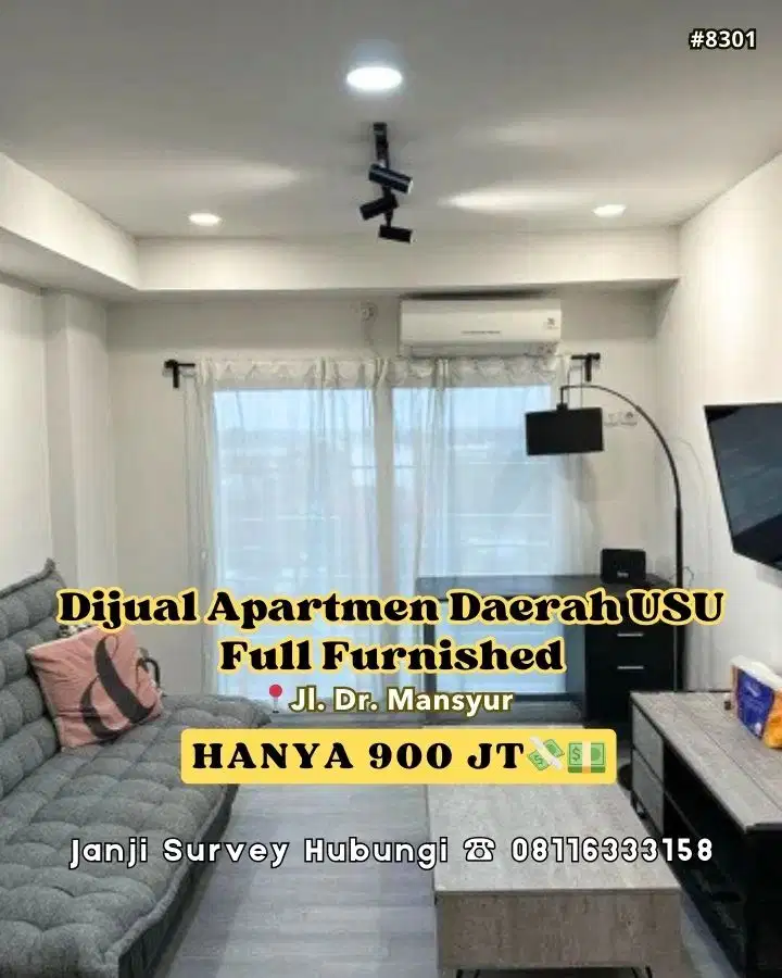 Dijual Apartment Full Furnished di Daerah Dr Mansyur