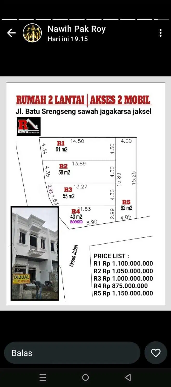 Jual Rumah Mewah American classic di jl batu Srengseng sawah jagakarsa