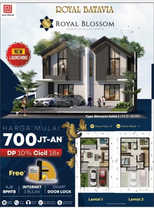royal Batavia premium cluster blossom bebas biaya surat