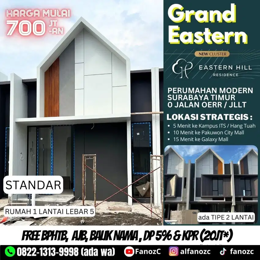 Grand Eastern Surabaya, eastern park 1 lantai, perumahan surabaya