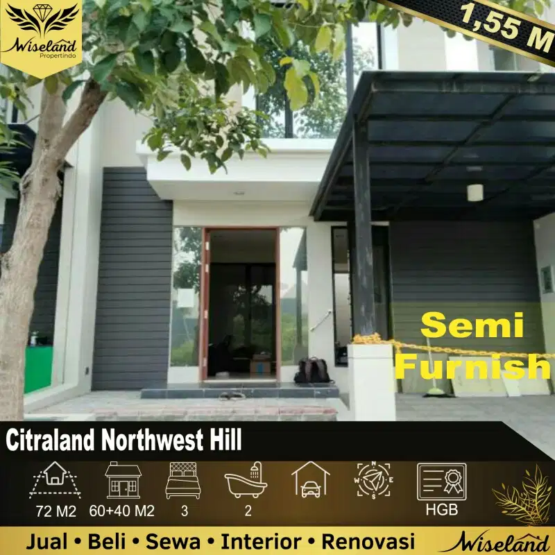 Rumah Citraland Northwest Hill dkt G Walk Bukit Palma Taman Puspa Raya