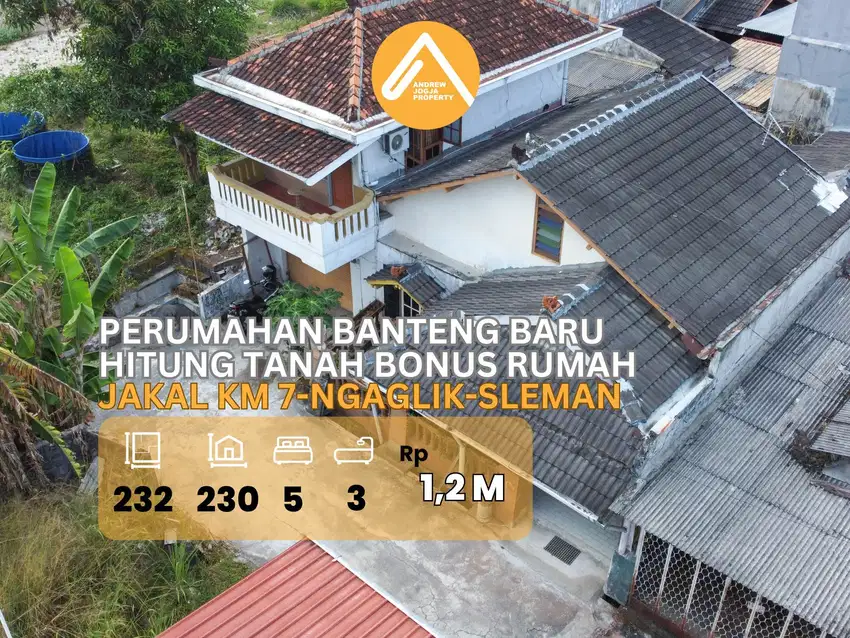Jual Rumah Jalan Banteng Hitung Tanah Akses Mudah Ujung Jalan