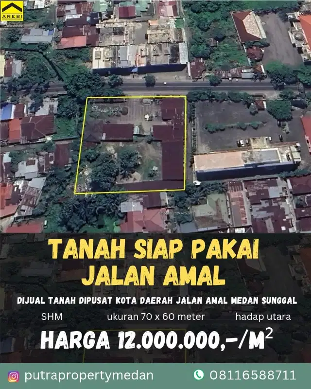 DIJUAL TANAH DAERAH JALAN AMAL SUNGGAL
