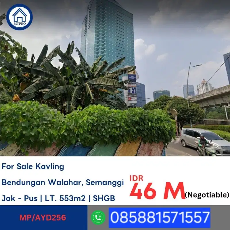 Tanah kavling jalan bendungan walahar semanggi tanah abang