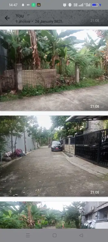 Jual Tanah 220m komplek pupuk kujang Beji timur depok