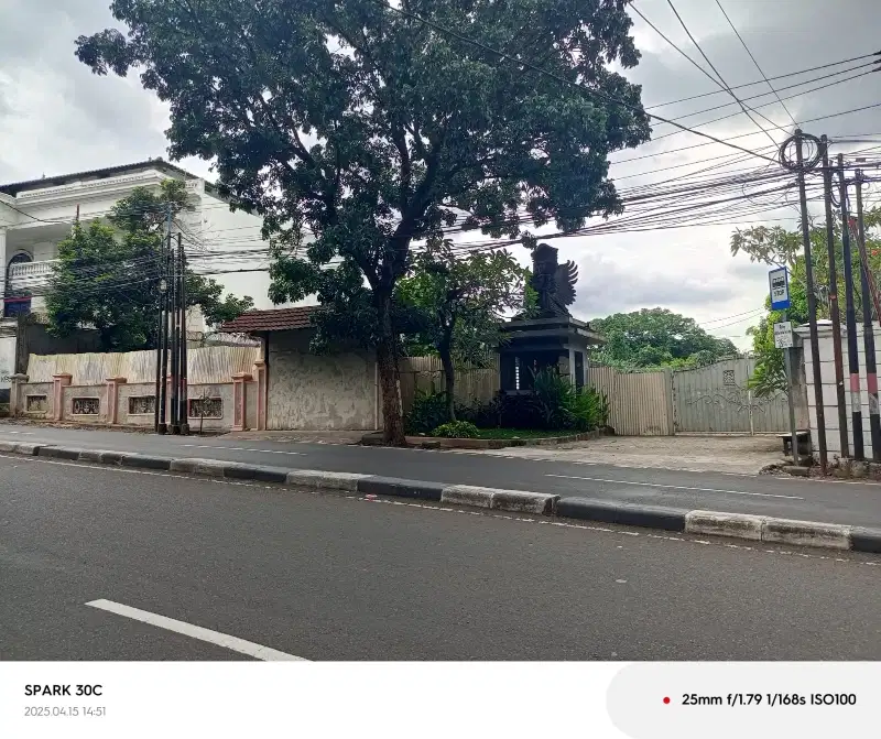Jual Tanah 2561 M2 di Pejaten barat zona komersial jaksel