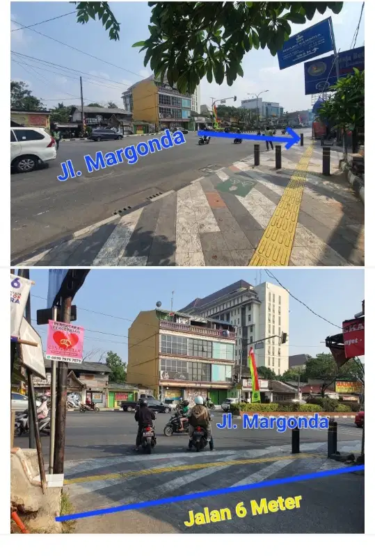 Jual Murah Tanah Komersial 3900 M2 di jl Margonda depok