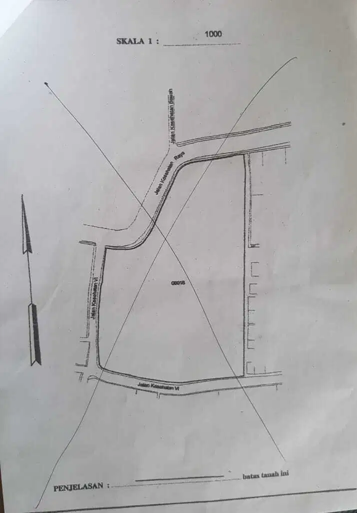 Jual Tanah di Bintaro jl kesehatan Jaksel luas 8296m2