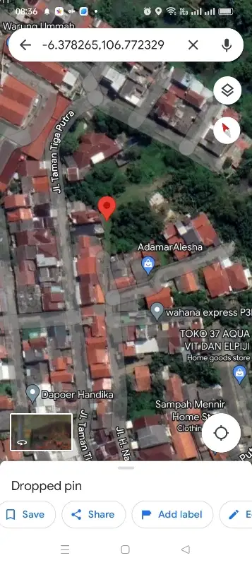 Jual Murah' Kontrakan 4 pintu di Pasir Putih jl nangka sawngan depok