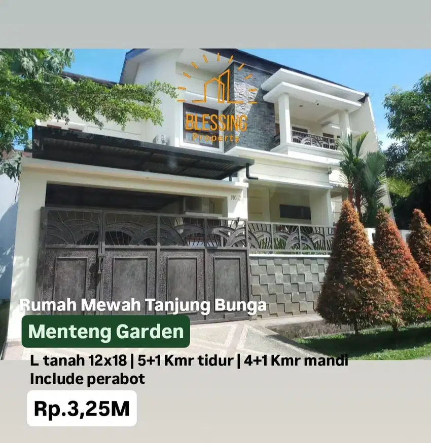 Jual rumah mewah tanjung Bunga include perabot