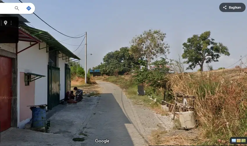 Tanah murah Domas Menganti Gresik Dijual cepat B.U Poll dkt Jl. Raya