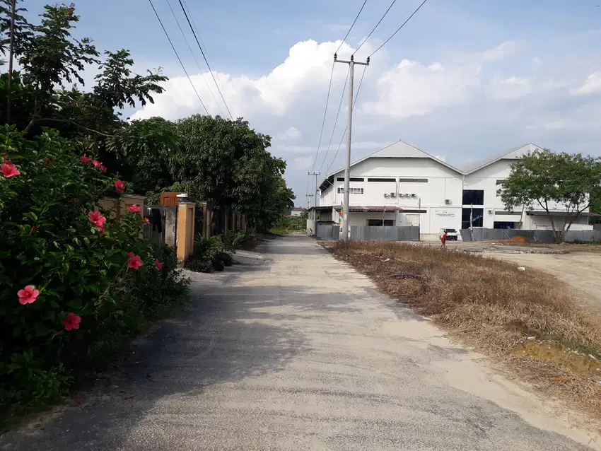Tanah murah depan Pabrik Rotee kulim kota Pekanbaru