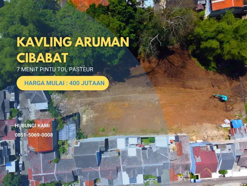 Tanah Kavling 7  Menit Pintu Tol Pasteur Legalitas SHM