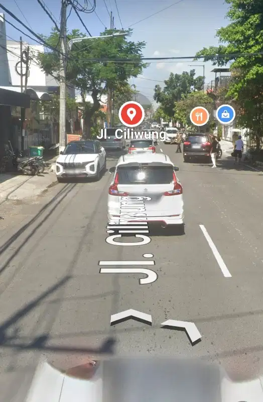Rumah hitung tanah ,tengah kota jl.Ciliwung Surabaya,nol jalan