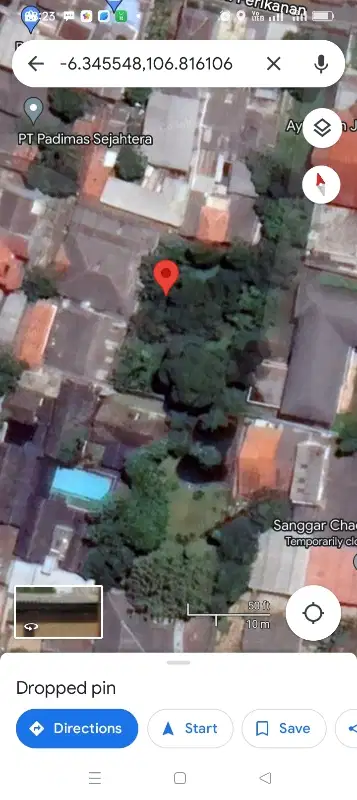 Jual Tanah 1000 m2 di jl warung sila Jagakarsa jaksel