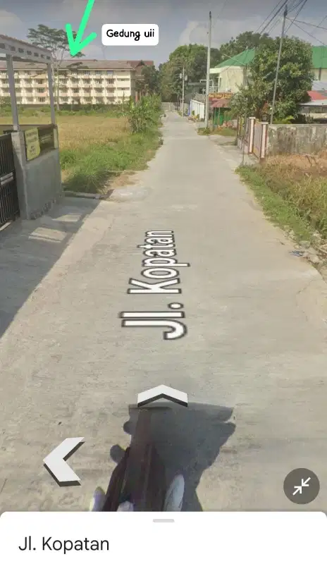 Tanah Pekarangan Murah Samping Pintu Masuk UII