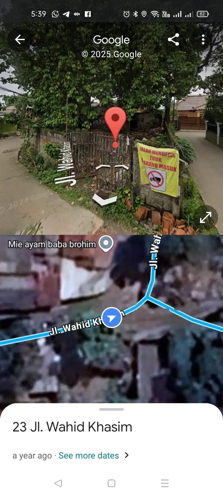 Jual Tanah 210 m2 di jl wahid hasyim limo Depok