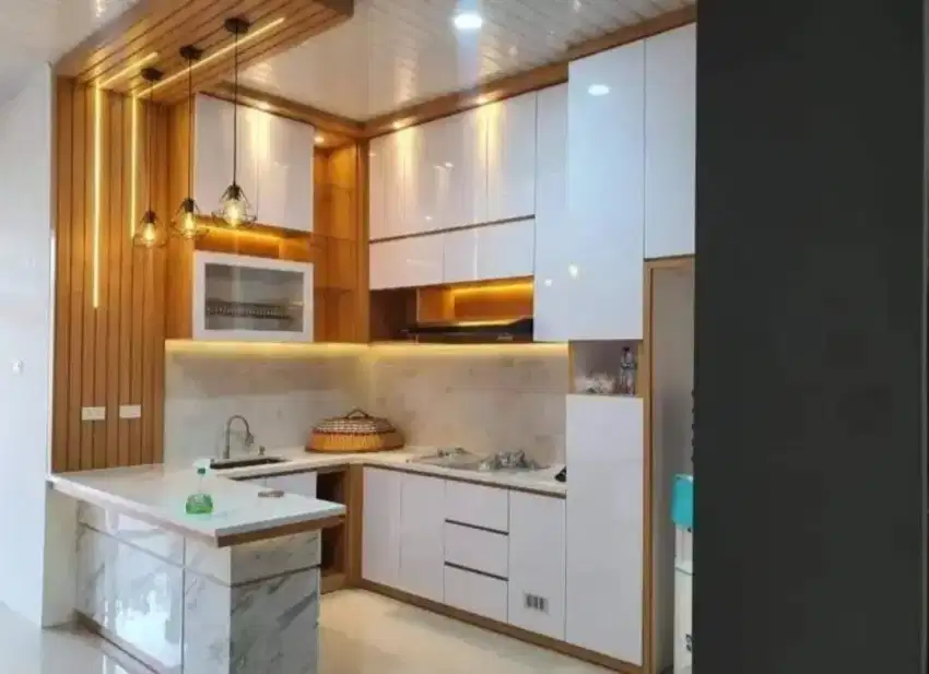 Kitchen set minibar partisi lemari baju backdrop tv meja kasir
