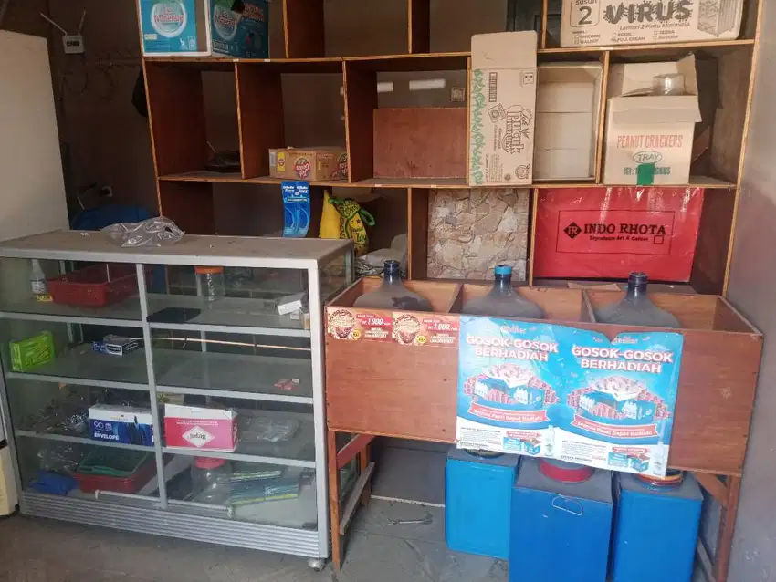 Jual Etalase + Rak dan Bak Beras