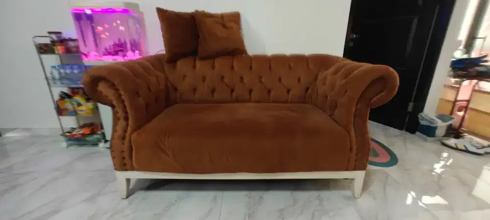 SOFA RUANG TAMU 2 SEATER (CUSTOM) SIAP ANGKUT, G BAKAL NYESEL