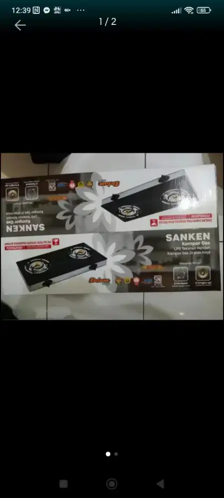 Kompor gas tanam sanken