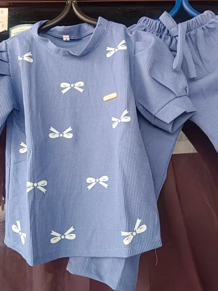 Baju setelan anak perempuan kekinian