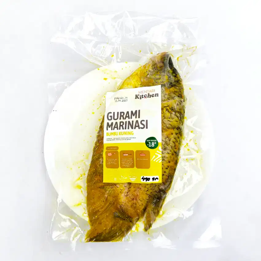 IKAN GURAME MARINASI BUMBU KUNING BUMBU BAKAR FROZEN FOOD