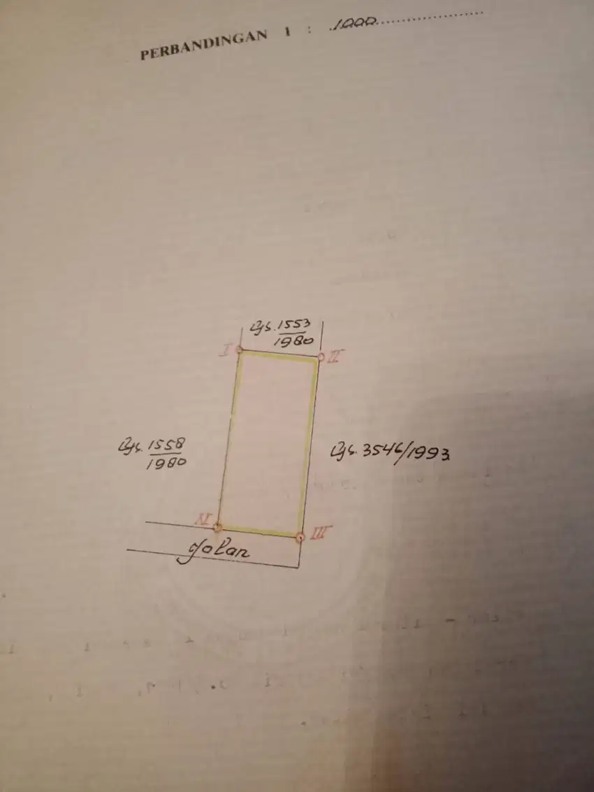 Dijual Tanah di Bojongsari Kota  Depok Luas 600m2,  SHM