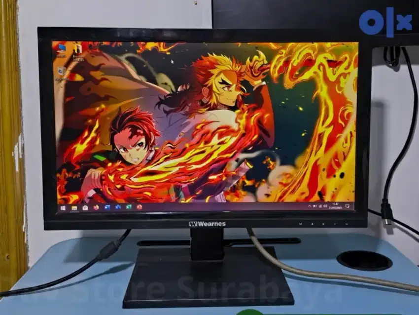 Led monitor 19 inch wearnes (gambar pekat, segel, ada garansi)