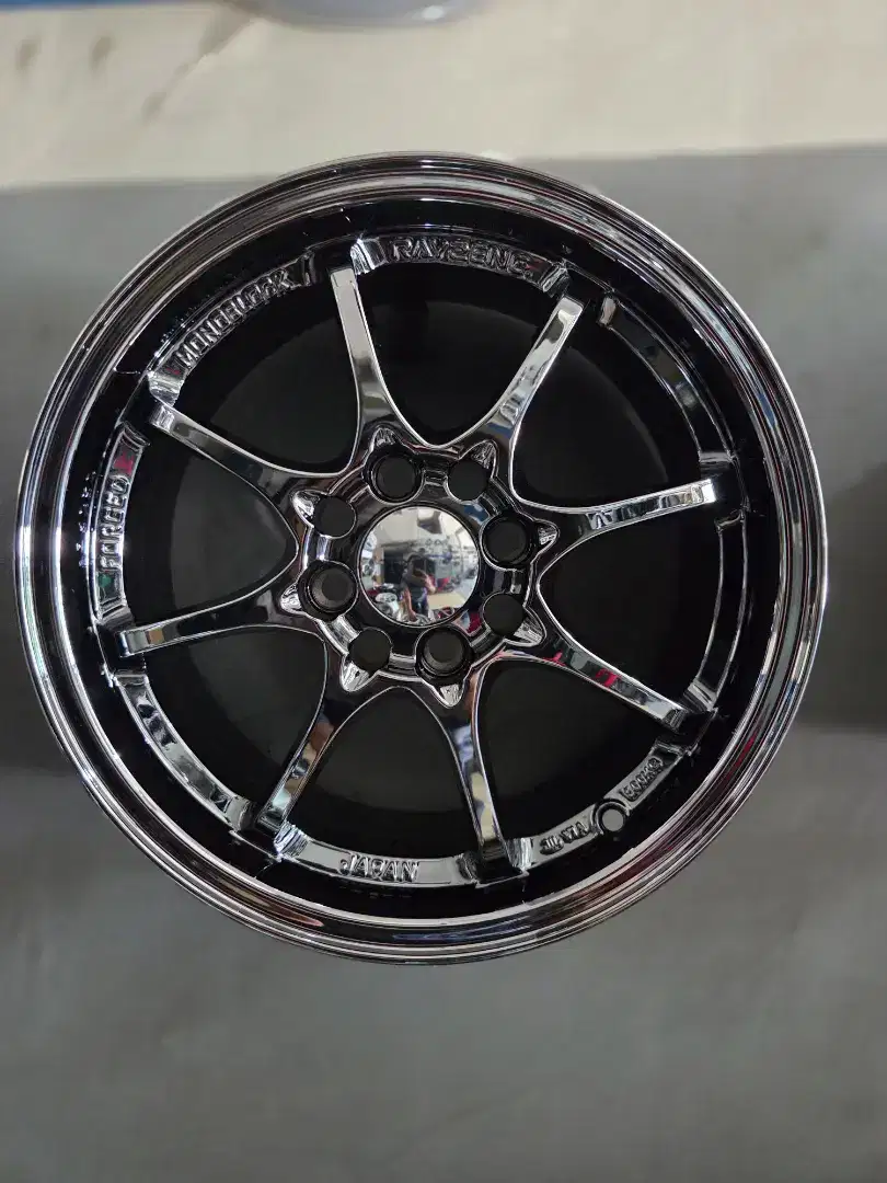 Velg black krom R15 pcd 4x100/114 lebar 65 et42