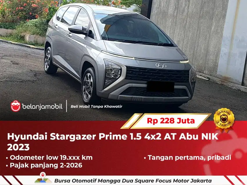 [ LOW KM ] Hyundai Stargazer Prime 1.5 4x2 AT Abu 2023/2024