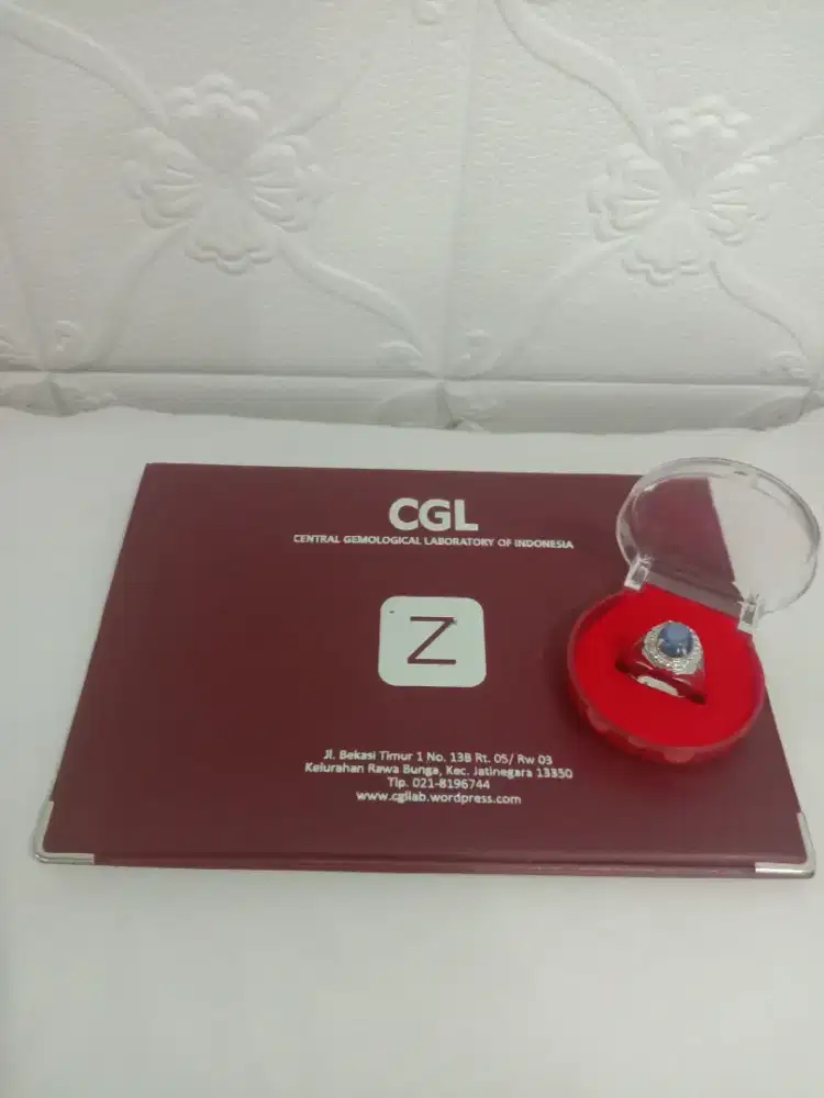 Cincin Natural Star Blue Sapphire Srilanka.